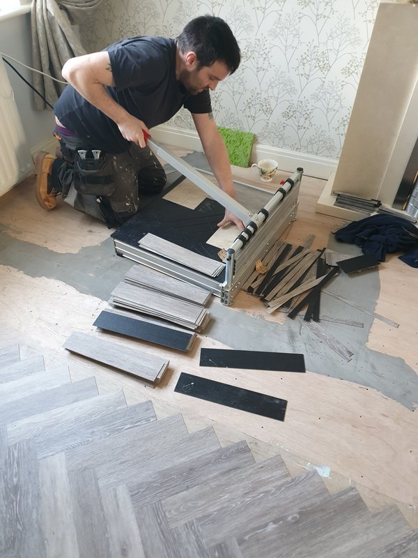 LVT fitting by Mountain Carpets Lincolnshire
